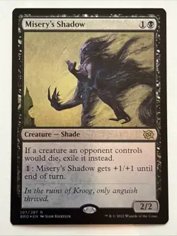 MTG The Brothers' War Misery's Shadow Foil 107/287 NM Rare - Image 1