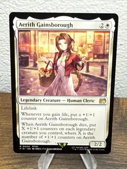 Aerith Gainsborough 0004 Regular Rare Final Fantasy MTG - Image 1