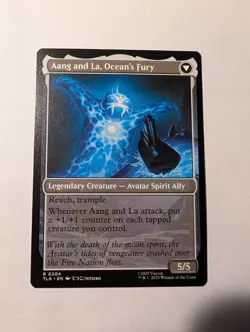 x1 Aang, Swift Savior // Aang and La, Ocean's Fury TLA Avatar MTG 204 M/NM 1x - Image 2
