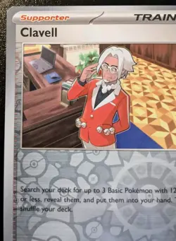 Clavell 177/193 Reverse Holo Common Scarlet & Violet: Paldea Evolved Pokemon TCG - Image 2
