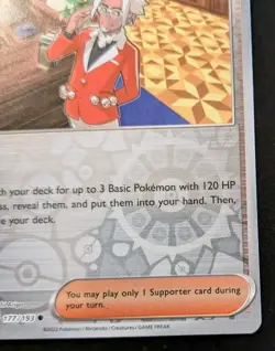Clavell 177/193 Reverse Holo Common Scarlet & Violet: Paldea Evolved Pokemon TCG - Image 5