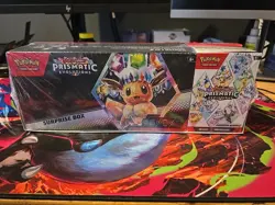 Pokemon TCG Scarlet&Violet Prismatic Evolutions Surprise Box/Booster Packs Combo - Image 1