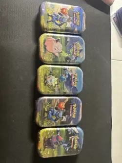 Pokemon TCG Ascended Hero’s 2 Pack Tin Factory Sealed New Lot Of 5 - Image 1
