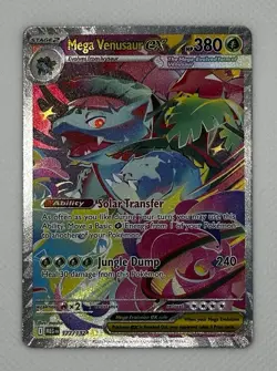 Pokemon TCG Mega Venusaur EX Special Illustration 177/132 Rare Mega Evolution - Image 1