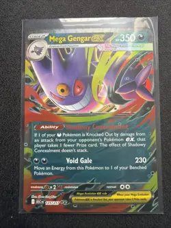 Mega Gengar ex 125/217 Double Rare Holo Ascended Heroes Pokemon TCG NM - Image 1