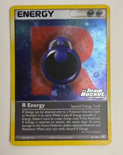 2004 POKEMON EX TEAM ROCKET RETURNS R ENERGY 95/109 REVERSE STAMPED HOLO - Image 3