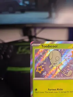 Pokemon Toedscool - Shiny Rare SV: Paldean Fates 105/091 NM - Image 2