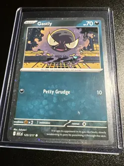 Pokemon TCG Ascended Heroes Gastly Cosmos Holo Promo #123/217 - Image 5