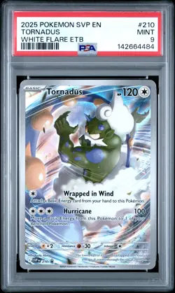 2025 POKEMON SVP EN-SV BLACK STAR PROMO #210 TORNADUS PSA 9 - Image 1