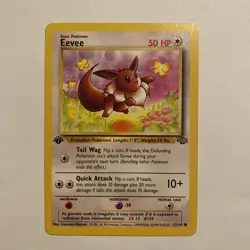 1999 Pokemon Jungle 1st Edition Eevee #51/64 Vintage - Image 1