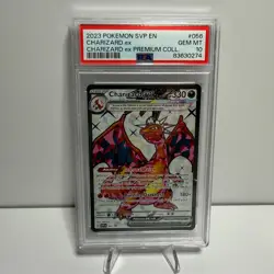 2023 POKEMON SVP EN-SV BLACK STAR PROMO #056 CHARIZARD EX PSA 10(A23) - Image 1
