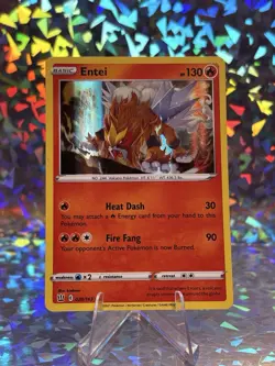 ENTEI 20/163 2021 Pokemon Sword And Shield Holo Rare TCG - Image 1