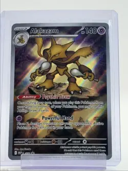 ALAKAZAM 2025 POKEMON MEGA EVOLUTION BLACK STAR PROMO #009 Q4094 - Image 1