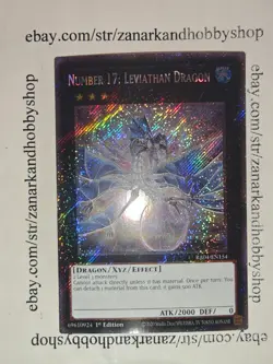 YuGiOh Number 17: Leviathan Dragon RA04-EN154 Platinum Secret Rare - Image 1