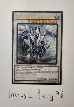 Yu-Gi-Oh! Trishula, Dragon of the Ice Barrier AP08-EN001 Ultimate Rare Near Mint - Image 1