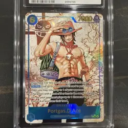 2025 ONE PIECE OP13 PORTGAS D ACE ALTERNATE ART # 119 cgc gem mint 10 - Image 3