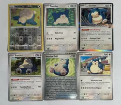 6x Snorlax Card Bundle - Pokemon Trading Card Game Lot - Image 1