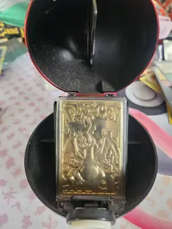 Charizard Burger King Gold Plated 23K Gold Metal Pokemon Card - Image 1