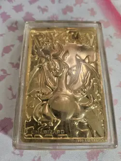 Charizard Burger King Gold Plated 23K Gold Metal Pokemon Card - Image 2