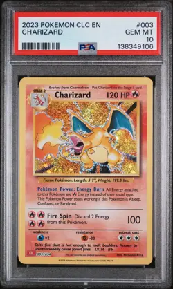 2023 POKEMON CLC-TRADING CARD GAME CLASSIC #003 CHARIZARD PSA 10 - Image 1