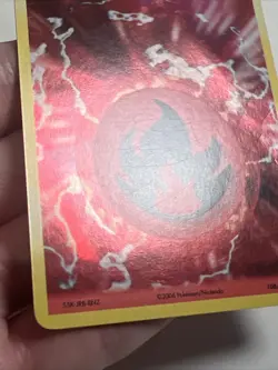 DAMAGED Fire Energy 106/110 Holofoil Holon Phantoms AUTHENTIC Pokemon Card - Image 4