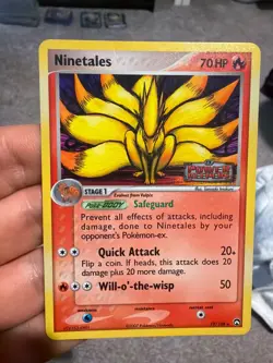 Ninetales 19/108 Power Keepers Reverse Holo Stamped Pokemon Card - Image 1