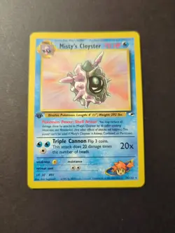 Pokemon Card - Misty's Cloyster Gym Heroes 29/132 1st Edition LP - Image 1