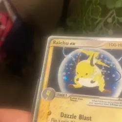 Pokemon TCG Raichu EX Sandstorm Holo Card 98/100 Ultra Rare Swirl - Image 4