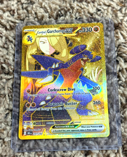 Pokemon Card - Cynthia's Garchomp ex #241 - Gold- 241/182 Destined Rivals - Image 1
