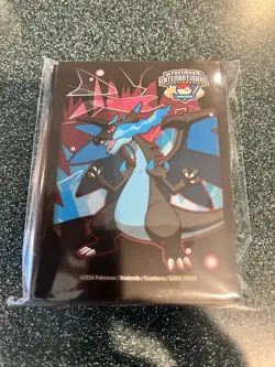 Pokemon EUIC 2026 Exclusive Competitor Mega Charizard X TCG Card Sleeves - Image 1