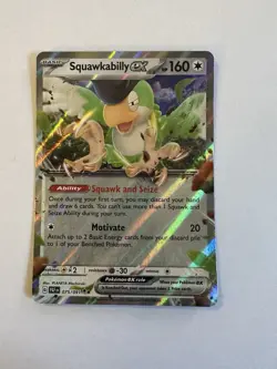 Pokemon TCG Squakabilly EX Double Rare Holo Card 169/193 Paldea Evolved - Image 1