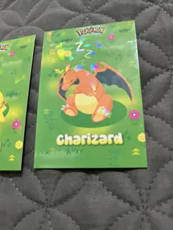 Sleeping Pikachu/Charizard Pokemon Attacks 2 Trading Card Lot Holo Foil - Image 4