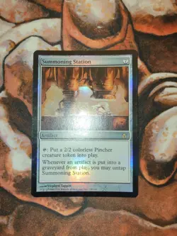 FOIL Summoning Station Fifth Dawn 5DN MTG Magic the Gathering 1st Edition - Image 1
