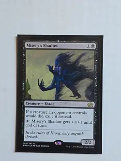 Misery's Shadow - The Brothers' War - LP - MTG Magic - Rare - Creature - Image 1