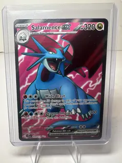 Pokemon Card Salamence ex 177/159 Journey Together Full Art Ultra Rare NM - Image 1