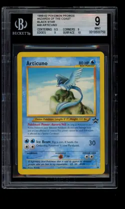 2002 WOTC POKEMON LEAGUE ARTICUNO #48 BLACK STAR PROMO BGS 9 MINT D - Image 1
