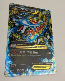 2014 POKEMON XY FLASHFIRE MEGA M CHARIZARD EX #69/106 ULTRA RARE HOLO LP - Image 4
