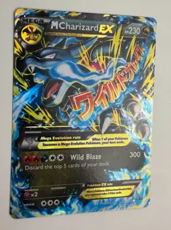 2014 POKEMON XY FLASHFIRE MEGA M CHARIZARD EX #69/106 ULTRA RARE HOLO LP - Image 5