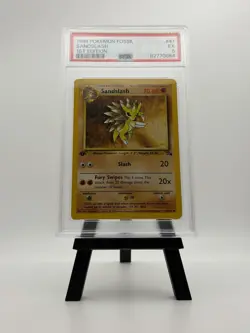 1999 Pokemon Fossil Sandslash #41/62 PSA 5 1st Edition - Image 1