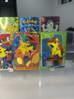 Pokemon 8 Vintage Pocket Monsters Charizard Prism Sticker Rare Nintendo - Image 2