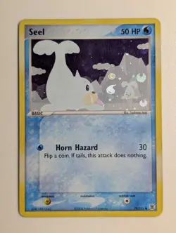 Damaged 2004 Pokemon EX FireRed & LeafGreen Seel 78/112 Common Reverse Holo - Image 1