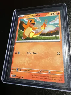 Pokemon TCG Ascended Heroes Charmander Cosmos Holo Promo #020/217 - Image 1