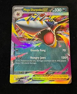Pokemon - Mega Sharpedo ex - 061/094 - ME02: Phantasmal Flames (PFL) Double Rare - Image 1