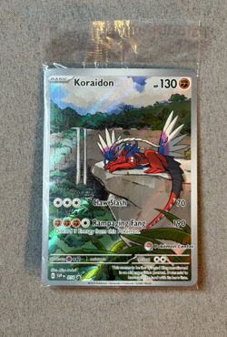 Pokemon Koraidon SEALED Pokemon Center STAMPED Promo 014 SV Base - Image 1