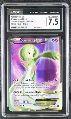 2016 POKEMON STEAM SIEGE GARDEVOIR EX #111/114 ULTRA RARE HOLO CGC 7.5 - Image 1