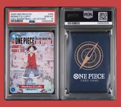 2026 ONE PIECE PROMOS COLLEGE BASKETBALL US VOYAGE MONKEY D. LUFFY PSA 10 - Image 1