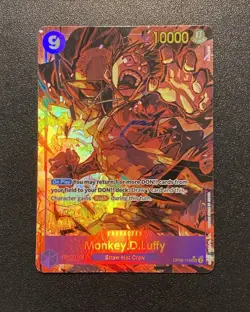One Piece Monkey.D.Luffy OP09-119 Alternate Art SEC English Emperors New World - Image 1