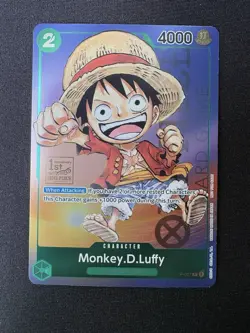 2023 One Piece Promo Monkey. D. Luffy 1st Anniversary Tournament PTCP #P-037 - Image 1