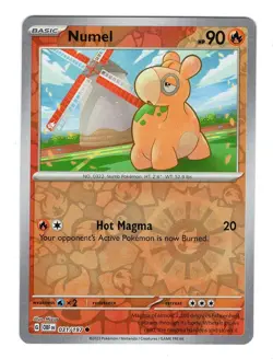 Pokemon TCG Numel S&V Paldea Evolved 031/197 Reverse Holo Common Card NM-M - Image 1