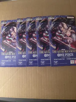 One Piece OP-14 The Azure Sea's Seven 12-Card Booster Packs (Lot of 5) English - Image 1